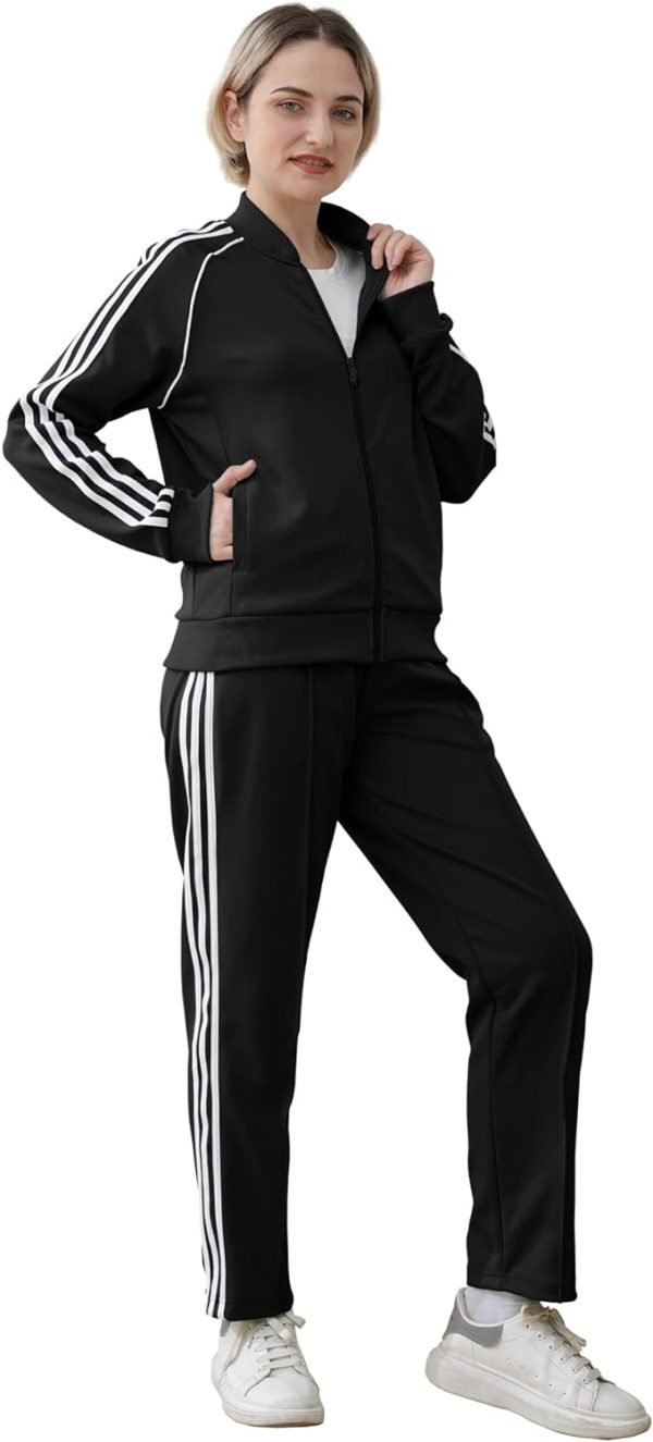 Tracksuit for Women 2 Piece Sweatsuit Outfits Long Sleeve Zip Up Lounge Jogging Suits