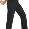 Womens Cargo Hiking Pants - Travel Lightweight Water Resistant 4 Pockets Casual Quick Dry Athletic Climbing Pants