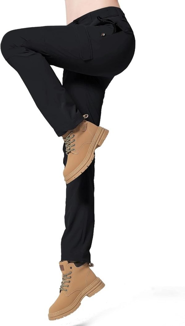 61oCS9tzaXL._AC_SL1500 Women's Hiking Pants Quick Dry Lightweight Cargo Pants with 6 Pockets UPF 50+ Work Outdoor Golf Walking