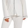 Button Up Pajamas for Women Long Sleeve Sleepwear Soft Loungewear Ladies Pjs Set XS-XXL