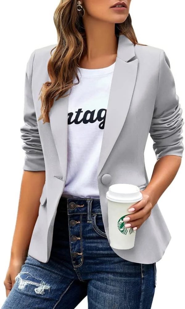 61sk3v1qvTL._AC_SL1024_b69bc32b-44fc-457a-8da0-e1d56f9b1a9d Womens Casual Blazers Long Sleeve Lapel Button Slim Work Office Blazer Jacket
