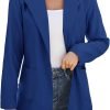 61wU9Ps-TeL._AC_SL1500_8790675d-9f52-4e18-a4f2-a412d0a38aa1 Women Open Front Blazers Long Sleeve Casual OL Office Slim Buttonless Suit Jacket with Pockets