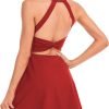 Womens Tennis Dress with Built in Shorts and Bra Workout Dress Golf Athletic Dress for Women