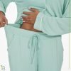 61zmIK_ns4L._AC_SL1400 Womens Bamboo Pajama Set Long Sleeve Button Down, Soft Pj Pants with Pockets, Lightweight Sleepwear Loungewear