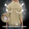 710rhVB2EuL._AC_SL1500 Women's Quick Dry Sun UV Protection Convertible Long Sleeve Safari Shirts for Hiking Camping Fishing Sailing