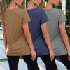 711GLzxlRTL._AC_SL1500 Womens 3 Pack T Shirts Basic Short Sleeve Tees Crewneck Fashion Tops Loose Fit Lightweight Casual Summer Clothes 2024