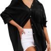 Womens Bathing Suit Cover Up Bikini Swimsuit Coverup Beach Cover Ups Button Down Shirts for Women