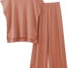 717CVk1h9bL._AC_SL1500 2 Piece Outfits for Women Sweater Sets Knit Vest Tops Elastic Waisted Pants