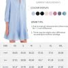 71Ac5nrNswL._AC_SL1500 Women's Tunic Mini Shirt Dress Cotton Long Sleeve Ruffle Hem Dress Button Up Shift Chambray Dresses