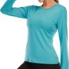 71DTpl6hZcL._AC_SL1500 Women's Long Sleeve UPF 50+ UV Sun Protection Shirts Rash Guard Swim T-Shirt/Hoodie Quick Dry for Outdoor Hiking