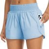 Athletic Shorts for Women with Pockets High Waist Running Workout Shorts Gym Yoga White Summer Shorts