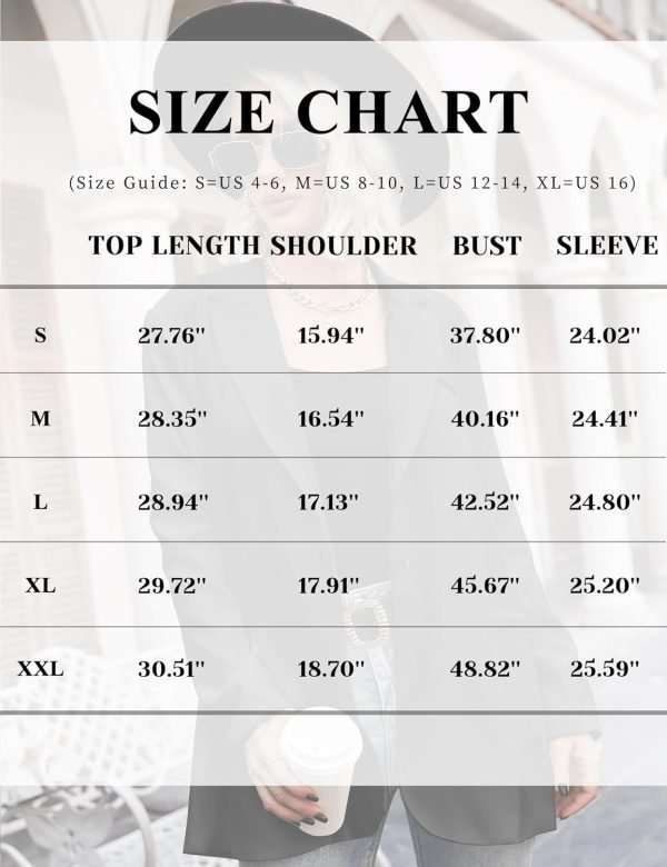 71PWnbzpOvL._AC_SL1500 Womens Casual Blazers Oversized Open Front Cardigan Long Sleeve Work Office Blazer Jackets S-XXL