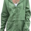 Women's Waterproof Raincoat Lightweight Rain Jacket Hooded Windbreaker with Pockets for Outdoor
