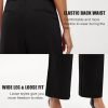 Libin Women's Wide Leg Pants High Waisted Work Dress Pants Loose Fit Back Elastic Waist Business Casual Trousers Office