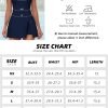 Tennis Dress for Women U Neck Athletic Dress with Built in Shorts and Bra for Sleeveless Side Slit Flare Mini Dresses