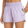 Athletic Shorts for Women with Pockets High Waist Running Workout Shorts Gym Yoga White Summer Shorts