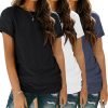 71pJR-q2GPL._AC_SL1500 Womens 3 Pack T Shirts Basic Short Sleeve Tees Crewneck Fashion Tops Loose Fit Lightweight Casual Summer Clothes 2024