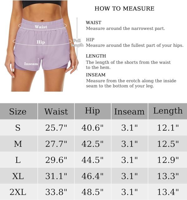 71uq4PnTELL._AC_SL1500 2 Pack Athletic Shorts for Women, Quick Dry Running Shorts with Pockets High Waisted Workout Gym Sports Shorts