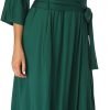 Womens Soft Long Kimono Robes Lightweight Full Length Knit Bathrobe With Pockets Ladies Casual Dressing Gown