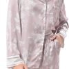 Women's Silky Satin Pajamas Set Long sleeve and Pants Sleepwear Soft and Comfy Button Down Loungewear Relaxed Fit