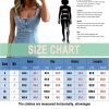 Women's Sleeveless Bodycon Denim Tank Dress Scoop Neck Zip Up Side Slit Stretchy Wrap Club Party Jean Midi Dresses