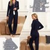 81X8Mn7pcvL._AC_SL1500 Pajamas Set Long Sleeve Womens Button Down Sleepwear Two Piece Nightwear Soft Pj Lounge Sets S-XXL