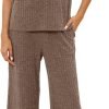 Pajama Sets for Women 2 Piece Ribbed Knit Summer Cute Pj Set Comfy Matching Lounge Sets Loungewear Sleepwear