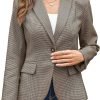 91Ku0JZR5iL._AC_SL1500_3f7610b7-111e-4f22-8d5e-4c902734a349 Womens Casual Blazers Long Sleeve Lapel Button Slim Work Office Blazer Jacket