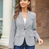 91RwTjHBObL._AC_SL1500 Womens Casual Blazers Long Sleeve Lapel Button Slim Work Office Blazer Jacket